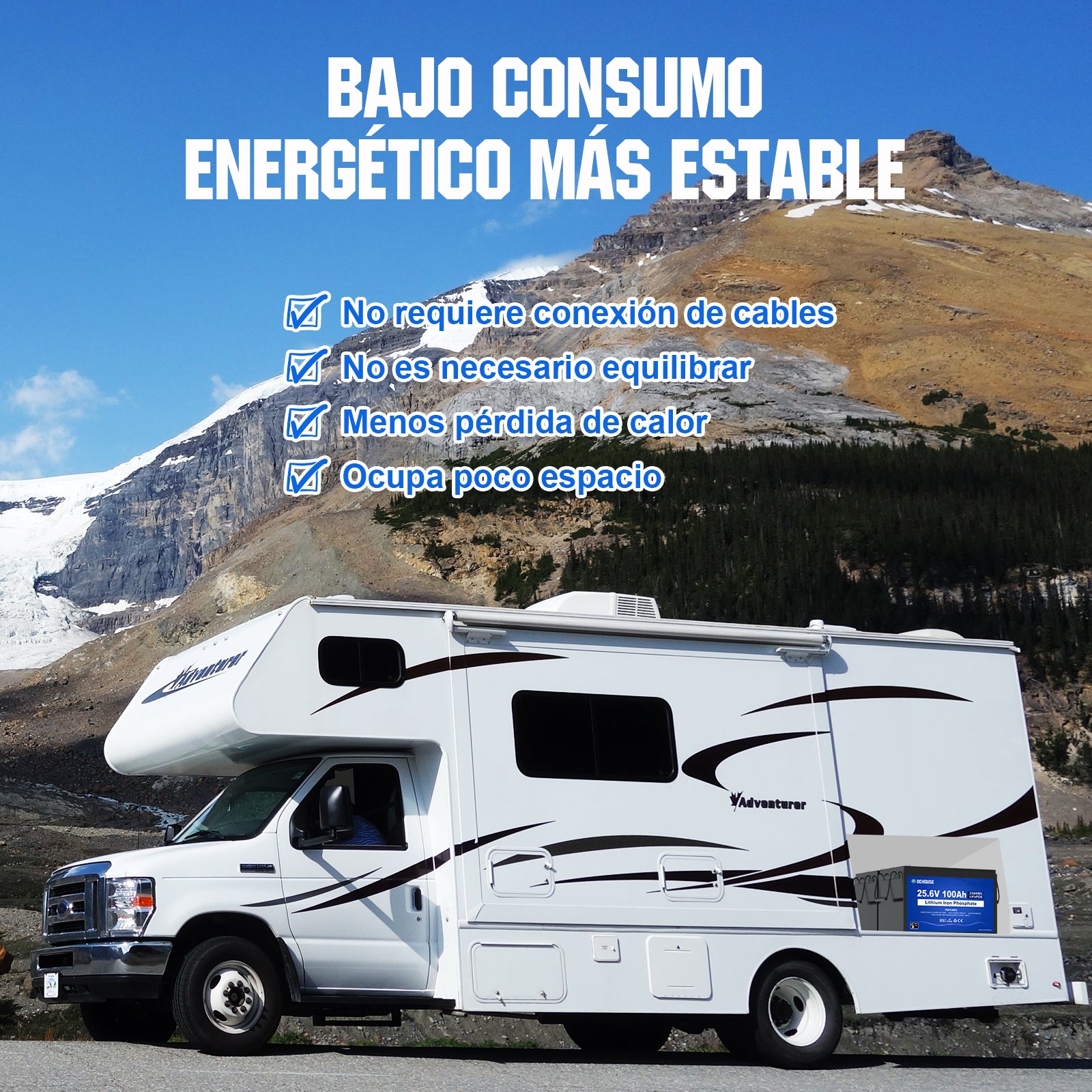 24V 100Ah Deep Cycle LiFePO4 Lithium Battery